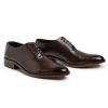 Men's Classic Grained Captoe Oxford Shoes (brown) Bella